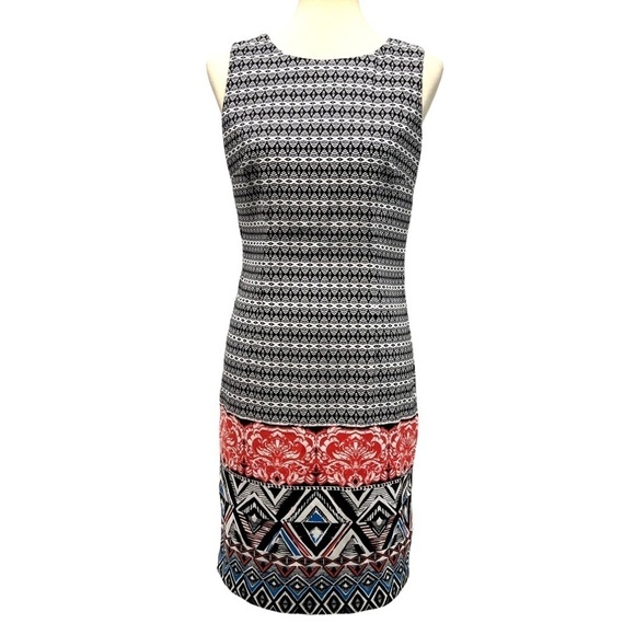 Mario Serrani Italy Printed Sleeveless Sheath Dress - Picture 5 of 16